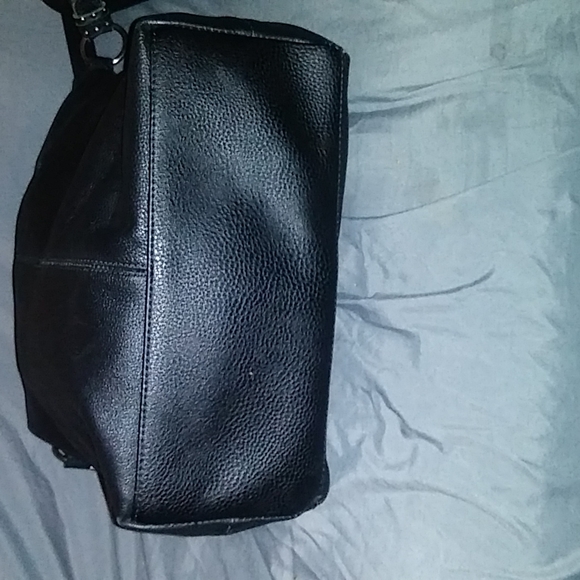 THE SAK COLLECTIVE black leather shoulder hobo style bag - Picture 6 of 11